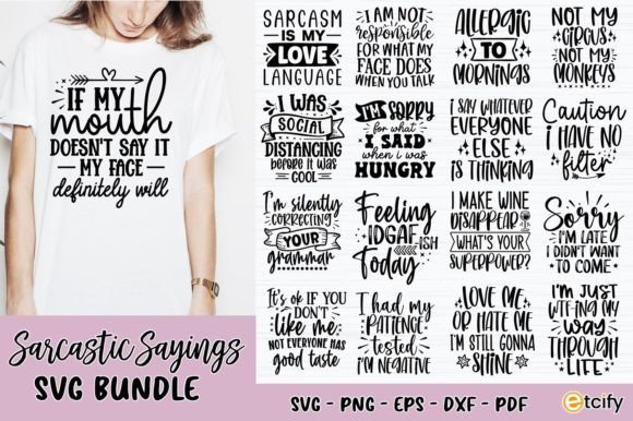 Download Sarcastic Sayings SVG Bundle - Premium Bundle
